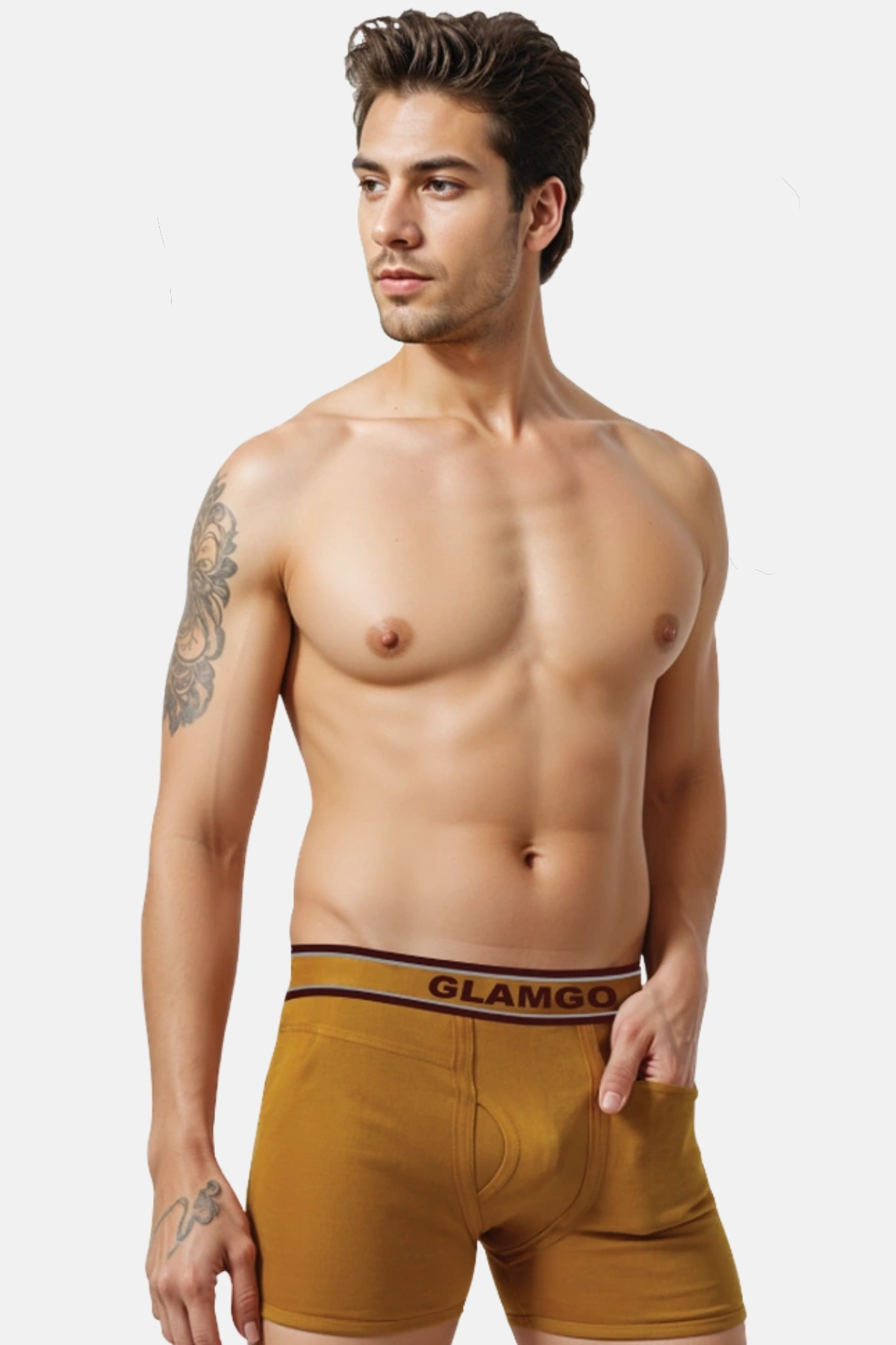 Glamgo Men's Interlock Pocket Drawer Underwear